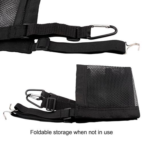 3 Layer Car Mesh Organizer Between Front Seat Backseat Mesh Storage Net Kid Dog Pet Barrier Car Net Pocket Handbag Tissue Purse Holder for SUV, Van