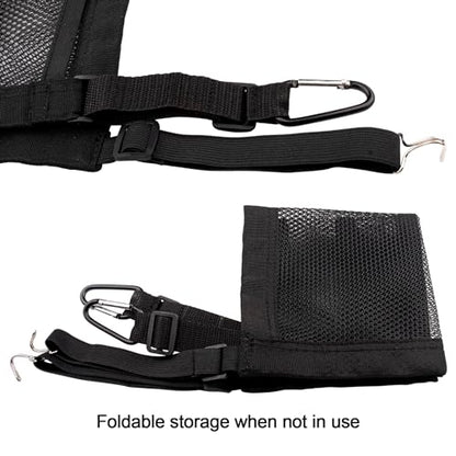 3 Layer Car Mesh Organizer Between Front Seat Backseat Mesh Storage Net Kid Dog Pet Barrier Car Net Pocket Handbag Tissue Purse Holder for SUV, Van
