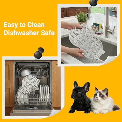 Stainless Steel Lick Mat for Dogs & Cats — 15"×10" Extra Large Metal Dog Licking Mat, Chew-Proof with Suction Cups, Anxiety Relief & Boredom Reducer, Dishwasher Safe, Whisker Friendly