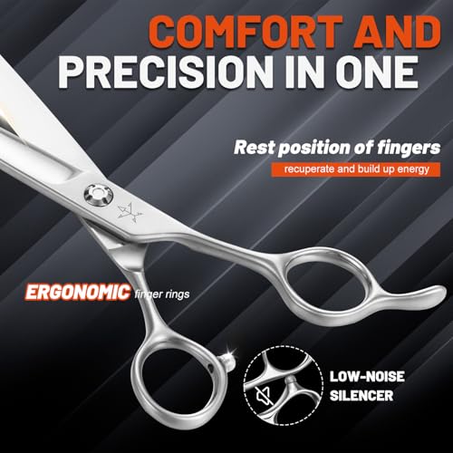 High-end Professional Dog Grooming Scissors Pet Grooming Shears 7.5 Inches Extremely Very Sharp Made Of Stainless Steel Alloy By Hand For Dog Cat Groomer - style: 7.5inch Shears