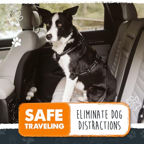 Mighty Paw Dog Seat Belt for Car - Safe Distraction Free Driving, Heavy-Duty Design with Aviation Grade Aluminum Carabiner, Adjustable Dog Seatbelt Harness for Small, Medium and Large Pets - style: Buckle Attachment (Most Popular)