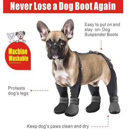 Dog Shoes,Outdoor Dog Boots Non-Slip Waterproof Dog Booties for Small to Large Dogs,Adjustable Dog Boots - size: XX-Large