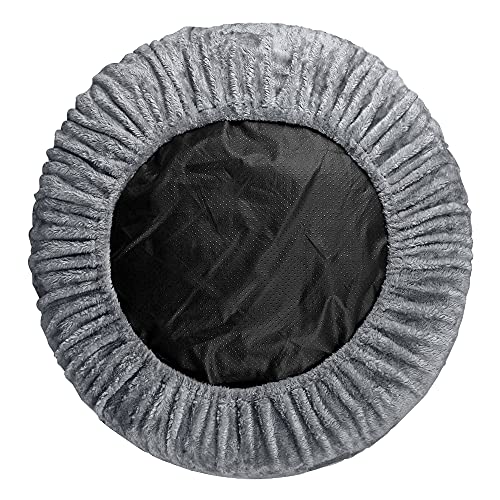 Floppy Dawg Round Bolster Dog Bed Replacement Cover. Fits Best Friends, MixJoy, Focuspet, and PuppBudd, Raised Rim, Pillow Side Models. Machine Washable, Fitted Slip-On. Medium up to 30W.