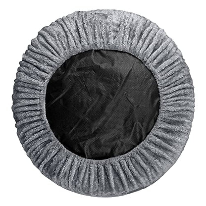 Floppy Dawg Round Bolster Dog Bed Replacement Cover. Fits Best Friends, MixJoy, Focuspet, and PuppBudd, Raised Rim, Pillow Side Models. Machine Washable, Fitted Slip-On. Medium up to 30W.