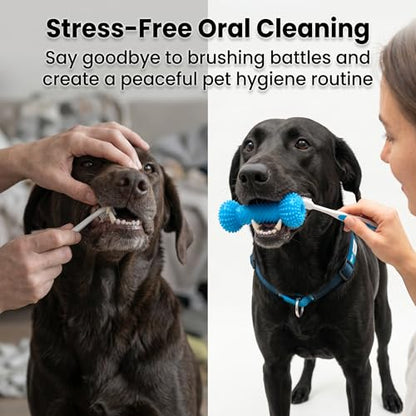 Dual-Action Dog Dental Chew Toy, Adjustable Canine Mouth Opener for Teeth Brushing, Durable Bite-Resistant Pet Oral Care Tool and Teeth Cleaning Aid for Medium Large Dogs (1Pcs) - color: 1Pcs