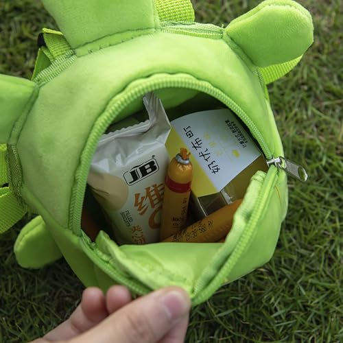 Dog Backpack Harness with Leash, Adjustable Dog Harness Backpack for Small Dogs, Cute Turtles Shape Bag Pet Carrier Backpacks for Hiking Training and Daily Walking - color: Green