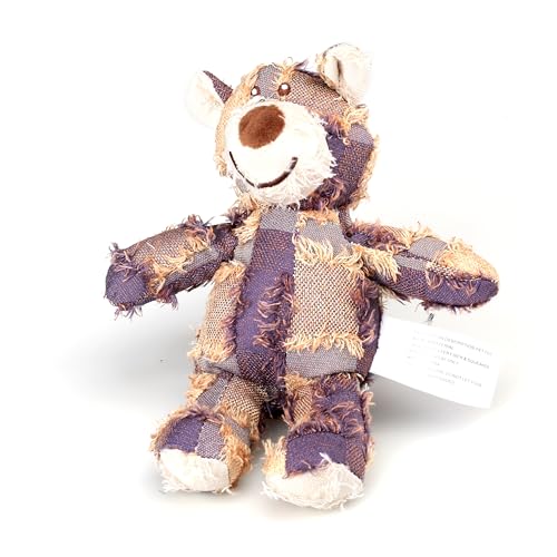 Plush Dog Toys Set, 3 Pack Stuffed Bear Squeaky Chew Toys for Small and Medium Dogs