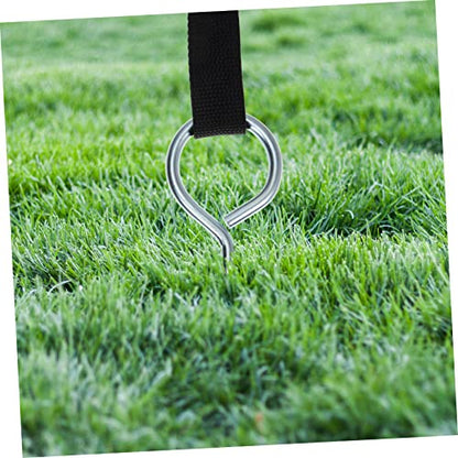 1set Portable Dog Stakes Spiral Ground Anchors for Tents Trampolines Wear-Resistant Easy to Use Anchors Strap for Outdoor Camping Dog Tie-Outs