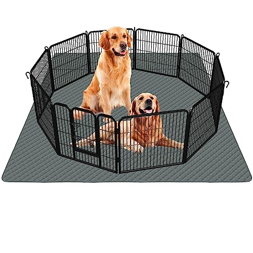 Washable Pee Pads for Dogs 72"×72" Reusable Puppy Pads Extra Large, Waterproof Pet Training Pads Leakage Non-Slip, Dog Pee Pads Whelping Pads for Playpen, Crate, Sofo, Car, Bed - size: 72"×72"