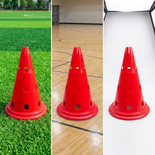 Dog Agility Hurdle Set, Height Adjustable Soccer Cones for Training & Sports, Flexible PE Agility Training Equipment