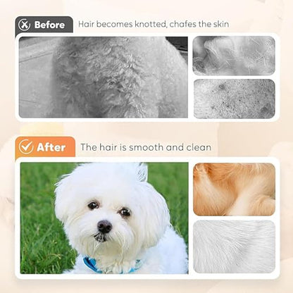 Dog Bath Brush | Shampoo Dispenser Dog Scrubber Massage Brush,Silicone Bristle Grooming Tool Cleaner Reusable Shower Accessories for Small Animals Long Short Hair