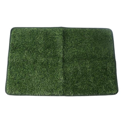 Zerodis Dog Training Potty Pad Tray with Replacement Grass, Pet Turf Toilet System for Dogs and Small Pets Litter Box