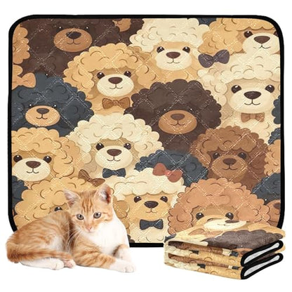 Qilmy Dog Pet Mat, Waterproof Reusable Dog Training Pad Anti-Slip Pet Creat Pad for Small Medium Large Dogs and Cats