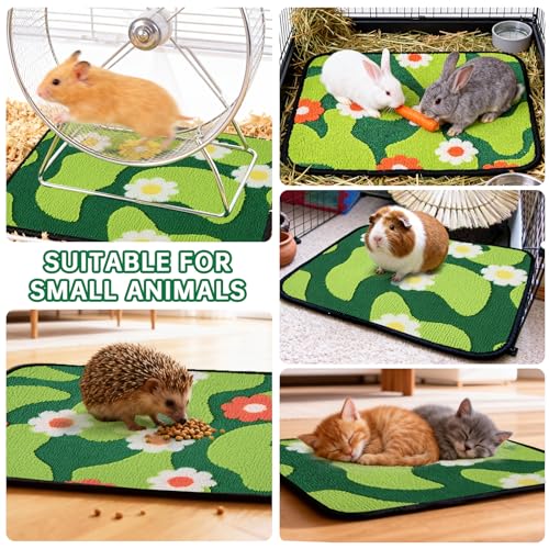 Qeils Reusable Puppy Pads for Small Dogs, Washable Pee Pads with Non-Slip , Absorbent Leakproof Mat for Crates, Playpens, Pet Beds & Whelping, Indoor Potty Training Grass Green, 18"x24", 2 Pack - size: 18"x24"(Pack of 2)