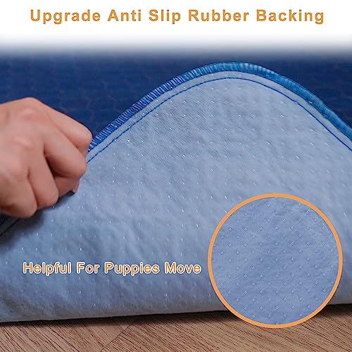 2Pack Pee Pads for Dogs Washable 53”x53”, Pet Pads Waterproof,Anti Skid for Whelping Training - size: 2Pack 53”x53”