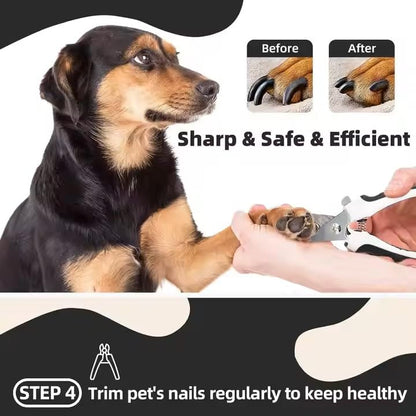 Dog Grooming Kit for Dogs at Home, 6-in-1 Pet Grooming Kit with Slicker Brush, Dematting Tool, Stainless Steel Comb, Nail Clipper for Dogs, Nail File & Bath Massage Glove