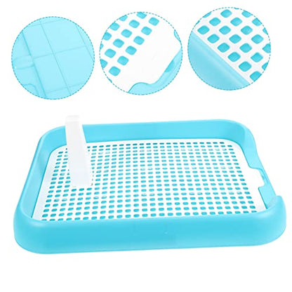 Healifty Indoor Dog Toilet Tray with Slip Mesh and Column Design for Puppy Training Household Pet Potty for Small to Dogs Easy
