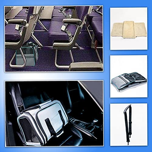 Cat Dog Carrier - Airline Approved Expandable Soft-Sided Pet Carrier with Removable Fleece Pad and Pockets, for Cats/Puppy and Small Animals Large(2 side expandable) - size: 29.8"L x 18.0"W x 11.0"H