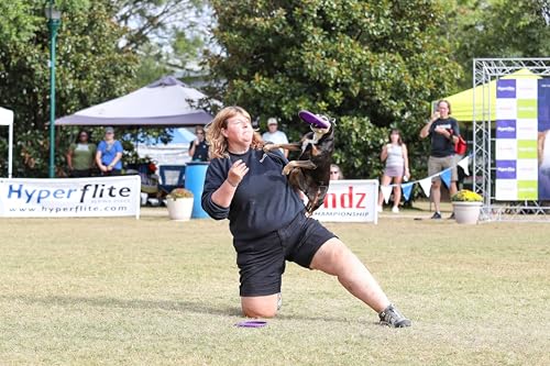 Hyperflite Z-Pup Hyperflex Flexible Dog Flying Disc, Small Dogs | Ultra Flexible, Puncture Resistant | 7.25-inch, 112g | Small Dogs | Purple