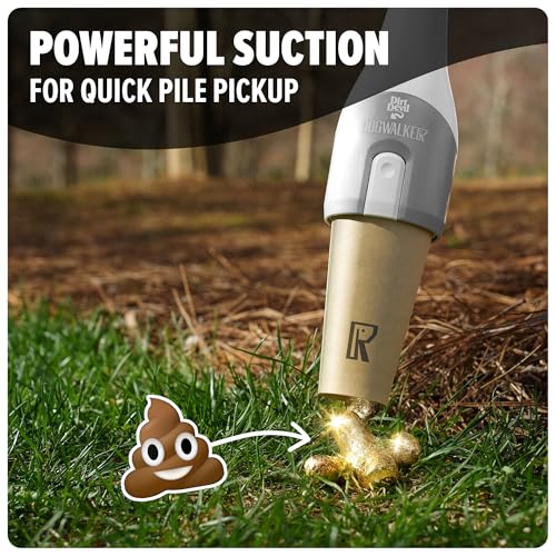 Dirt Devil Dogwalker Pet Waste Vacuum, Portable Handheld Vacuum, No-Contact Poop Scooper for Dogs, Ideal for Dogs up to 50 Pounds, Dog Poop Scooper for Yard Cleanup and Walks