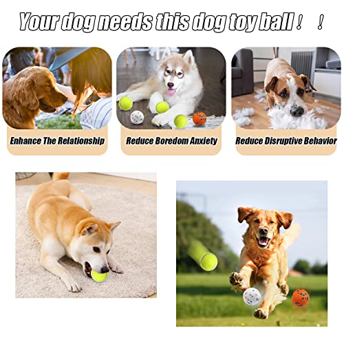 Indestructible Floating Bouncy Balls for Dogs - Small Breed, Lightweight Mini Tennis Balls - Odourless - 2.5" - 5 Pack - size: 5 pack tennis and Interactive Dog Ball
