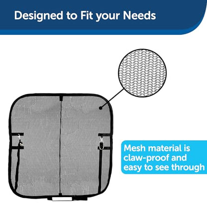 PetSafe Happy Ride Dog Barrier - Keeps Pets Safely in The Back Seat - Durable Mesh Material - Adjustable Straps for Secure Fit - Easy Installation & Storage - for Cars, Trucks, & SUVs