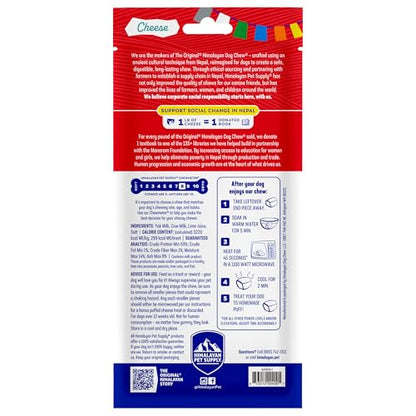 Himalayan Dog Chew Original Yak Cheese Chew, 1 Large Stick, 3.3 oz, Gluten Free, Healthy Treats, Grain & Lactose Free 100% Natural, Long Lasting for Dogs Under 55 lbs