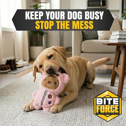 Bite Force - Dog Toy Durable & Strong Plush Monster, Kevlar-Reinforced for Aggressive Chewers - color: Stitches