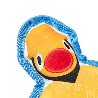 Dodo Bird Crinkle Flattie - Durable, Stuffing-Free Dog Toy, Flat & Crinkle Dog Toys - color: Rain-Ready Dodo Bird Crinkle Flattie, size: 1 Count