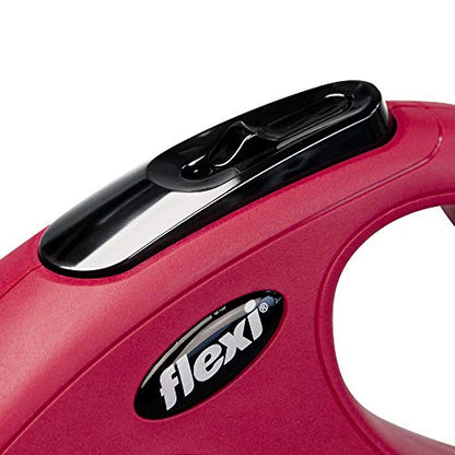 Automatic Leash Flexi New Classic Tape S 5M Red - size: Small (5m)