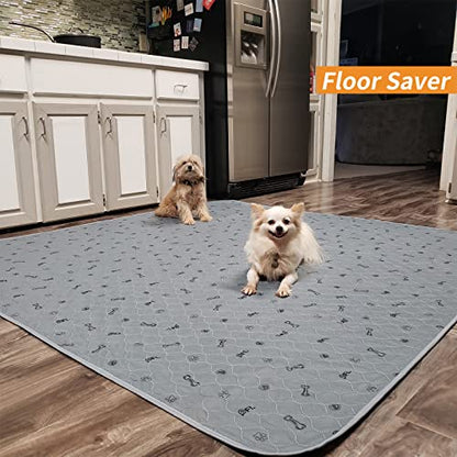 PICK FOR LIFE Washable Dog Pee Pad 72x72 Extra Large, Fast Absorbent Puppy Pads, Reusable Dog Training Pads Waterproof,Non-Slip Whelping Pad for Pet, Playpen, Incontinence, Housebreaking - size: 72X72" (Pack of 1)