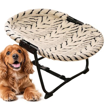 Outside Dog Bed - Portable Detachable Non Slip Cot Hammock | 22.44 x 16.14 x 10.23Inch Dog Bed Outdoor - for Pets Cats Kitten Puppy Sleep Rest Camping Travel - color: B
