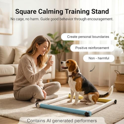 Wooden dog obstacle course indoor,Dog Agility Equipment with Suction Cups, Adjustable Puppy Play Gym Agility Hurdles,3-in-1 Dog Training Toys for Small Dogs, Portable Indoor Starter Kit with Guide