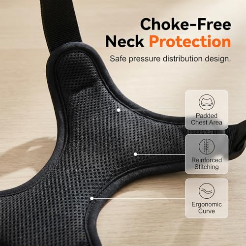 Dog Harness, No Pull Dog Harness, Reflective Front Clip Vest - Adjustable Soft Padded with Easy Control Handle for Small Medium Large Dogs (Black M) - color: Black M