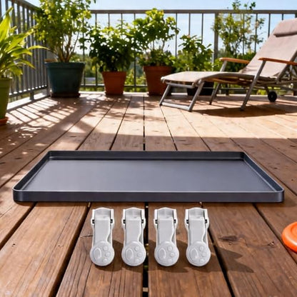 60x60cm Dog Potty Pad Holder - Silicone Pee Pad Holder Tray, Dog Potty Tray With Raised Edge & Clips | Leakproof Puppy Urine Mat Trays For Training Indoor Bathroom Apartment Patio Backyard Living Room - color: gray suit