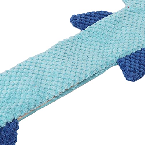 Dog Squeaky Toy, Stuffing Free Teeth Training Interactive Cute Plush Dog Chewing Toy, Squeaky Toys for Teeth Grinding Relieving Boredom Small Medium Large Dogs(Blue) - color: Blue