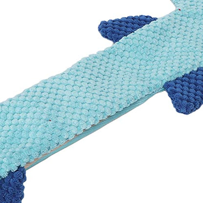 Dog Squeaky Toy, Stuffing Free Teeth Training Interactive Cute Plush Dog Chewing Toy, Squeaky Toys for Teeth Grinding Relieving Boredom Small Medium Large Dogs(Blue) - color: Blue