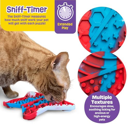 Brightkins Stars 'n' Stripes Lick Mat Mental Stimulation for Dogs,Feeding Treat Mats for Dogs and Cats,Enrichment Dog Food Mat,Puppy Training Tools,Cat Feeder Toy,Dog Toys Boredom,Slow Pet Feeder