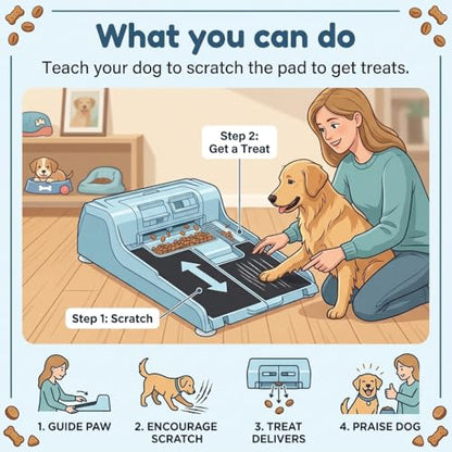 Dog Nail File Toy with 2 Dog Treat Puzzle, Interactive Dog Enrichment Toys for IQ Training, Dog Scratch Pad for Nails, Slow Feeder and 2 Level in 1 Dog Puzzle, Strong Anti-Slip Strips