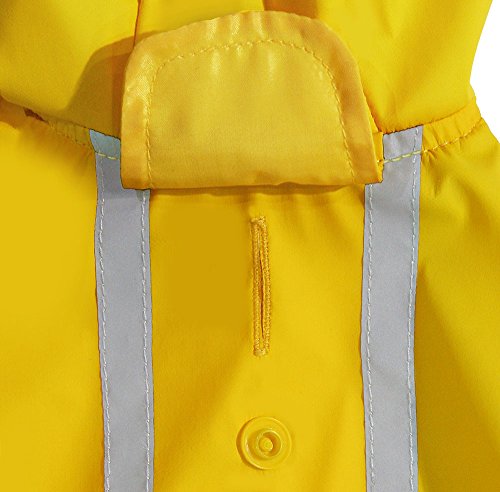 Best Pet Supplies - Voyager Waterproof Dogs Rain Poncho, Yellow, X-Small, Chest: 12.5" ~ 16" (253-YW-XS), 1 Count (Pack of 1) - color: Raincoat (Bright Yellow), size: Chest:12.5 in~16 in