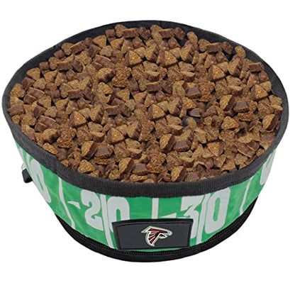 Pets First NFL Collapsible Pet Bowl - color: Atlanta Falcons, style: 2 Pack