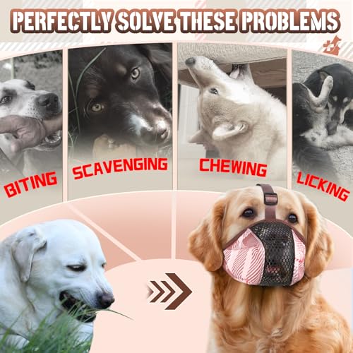 Dog Muzzle Basket Air Muzzle for Large Dogs, Anti Chewing (Coffee, XL) - color: Coffee, size: XL