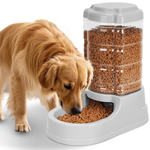 Kenond 9.5L Gravity Large Dog Feeder, Automatic Dog Food Dispenser, Suitable for Indoor/Outdoor - color: 2.5 Gallon dog feeder