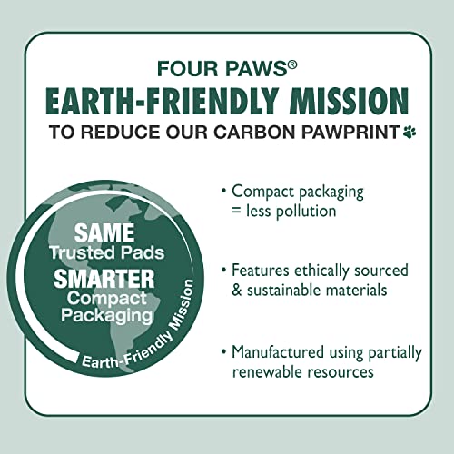 Four Paws Wee-Wee Super Absorbent Unscented Pee Pads for Dogs & Puppies with Insta-Rise Border, Leak-Proof Dog Housebreaking Potty Training Floor Protection, 24" x 24", 22 Count - size: 22 Count