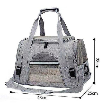 Cat Dog Carrier, Pet Travel Carrier for Small Dogs, Cat Carrying Case Collapsible Dog Carrier, Foldable Soft Sided Animal Carriers Puppy Carry (Black) - color: Black