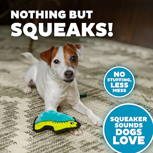 Outward Hound Durablez Minis – Squeaky Plush Dog Toy, No Stuffing for Less Mess, Interactive & Tough, Jumbo Squeaker, Puppies & Small Dogs, Hedgehog, 7" - color: Hedgehog, size: X-Small