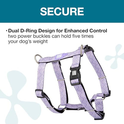 Max & Molly H Comfort Fit Dog Harness – Soft Neoprene Padding, Easy Step-in Design, Durable Metal Parts, Dual D-Rings for Enhanced Control – Perfect for Secure, Comfortable Walks