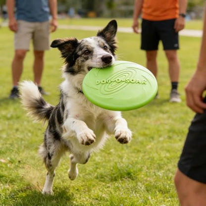 Dog Frisbee, Interactive Dog Flyer Toys, Flying Disc Dog Toy for Outdoor Playtime, Flying Disc for Training & Exercise, Perfect for Park, Beach & Water Play, Suitable for Medium & Large Dogs, Purple