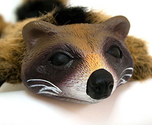 Hyper Pet Real Skinz Raccoon Plush Dog Toy - size: Large, style: Raccoon