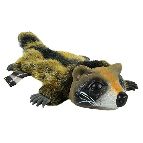Hyper Pet Real Skinz Raccoon Plush Dog Toy - size: Large, style: Raccoon